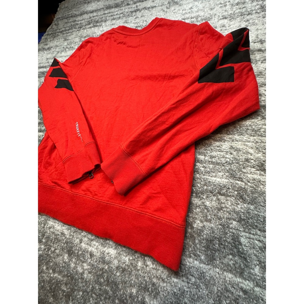 Trukfit‎ Sweatshirt Mens Small Red Praying Hands Graphic Side Zip All Over Print - Picture 11 of 15